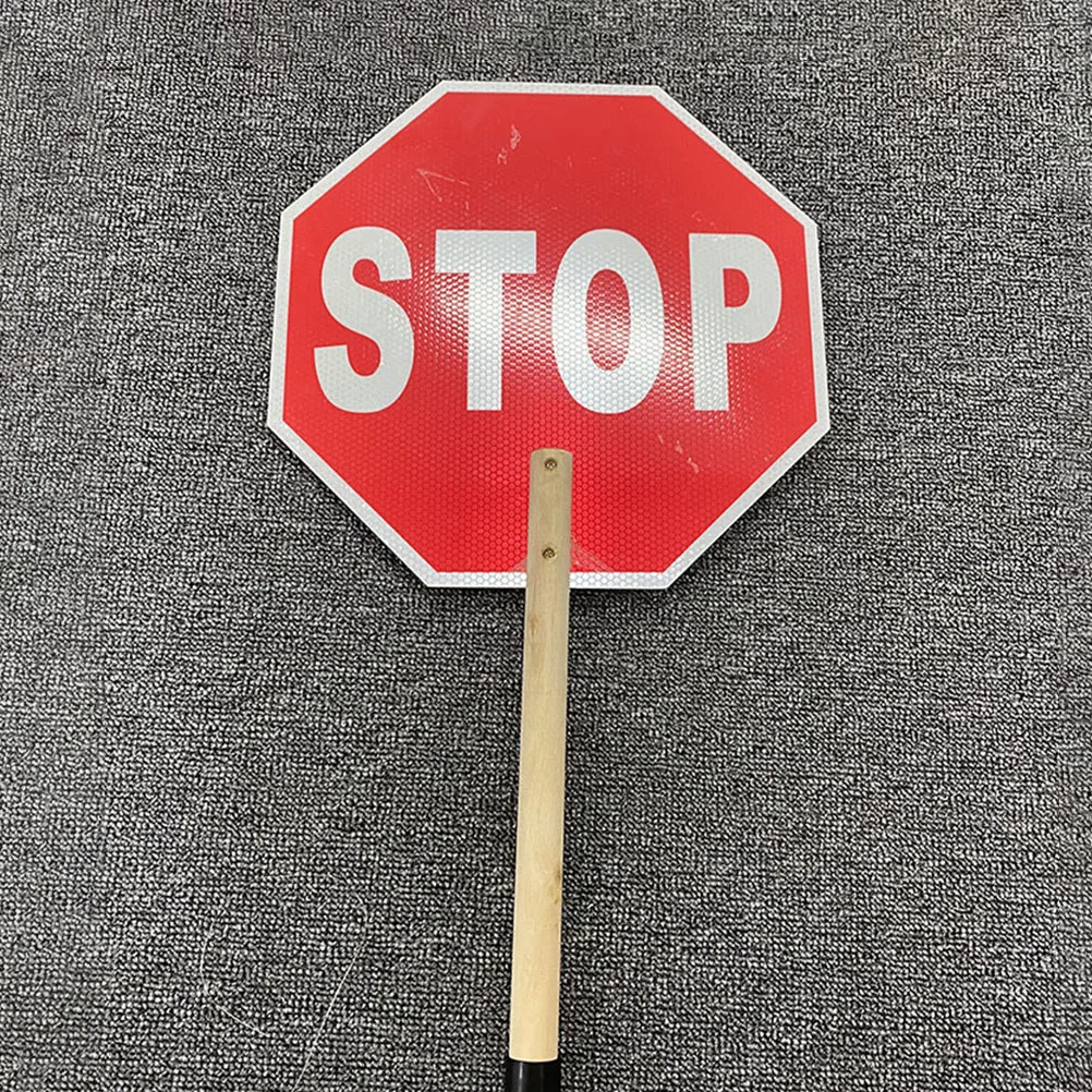 Stop Warning Traffic Sign Board Safety for Road Reflective Supply Toy Set Child