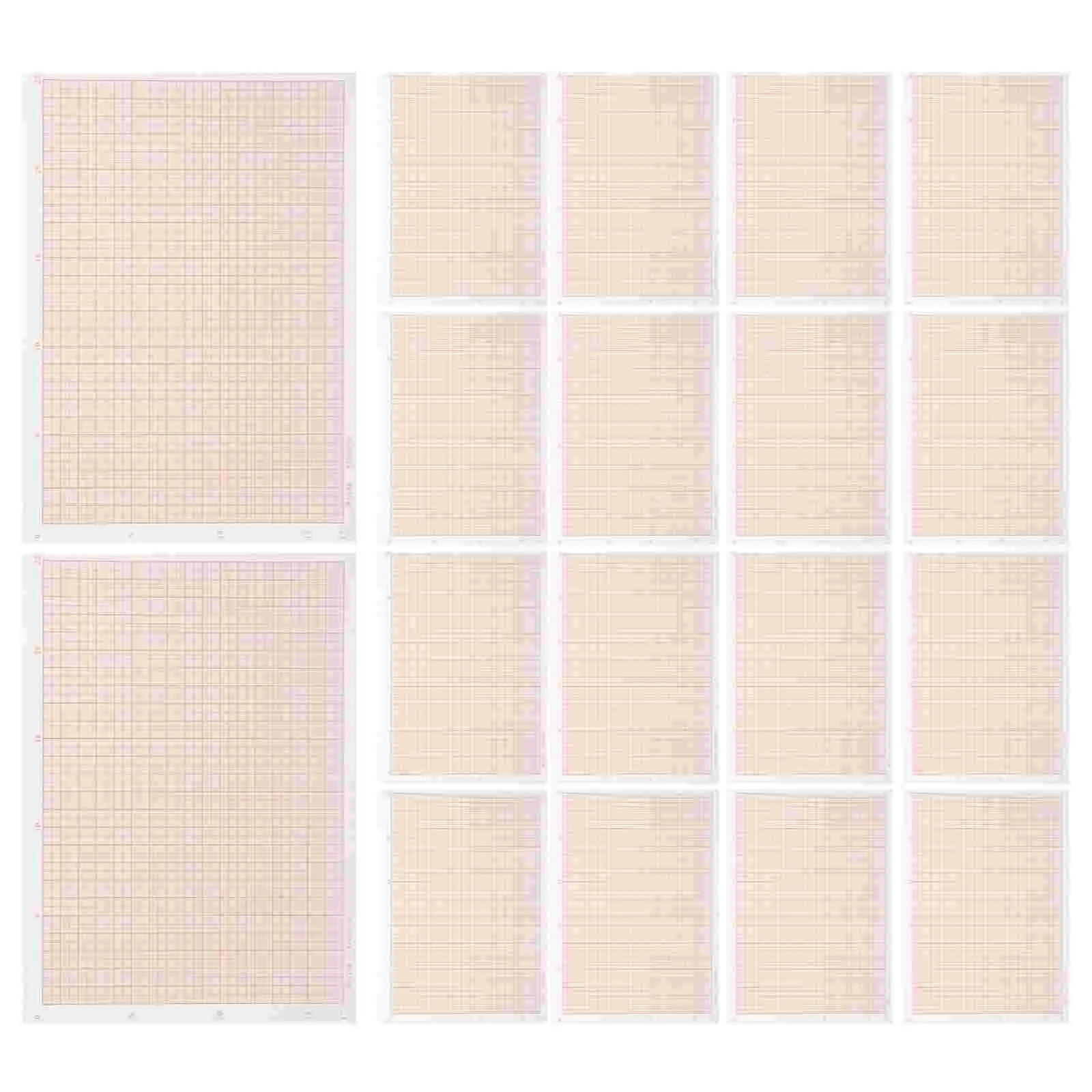 100 Sheets Graph Paper Graphing Grid for Coordinate Students Multi-function Drawings Calculation Scale