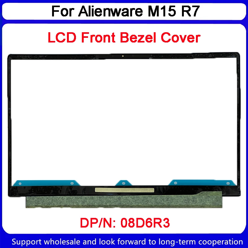 Capa moldura para Dell Alienware M15 R7, moldura frontal LCD, 08D6R3, Novo