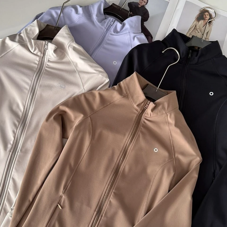 

Veste de sport femme ajustée, blouson stretch à fermeture éclair pour gym