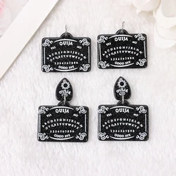 10 Pcs Divination Magic Ouija Planchette Charms Gothic Jewlery Findings For Keychain Necklace Diy Making