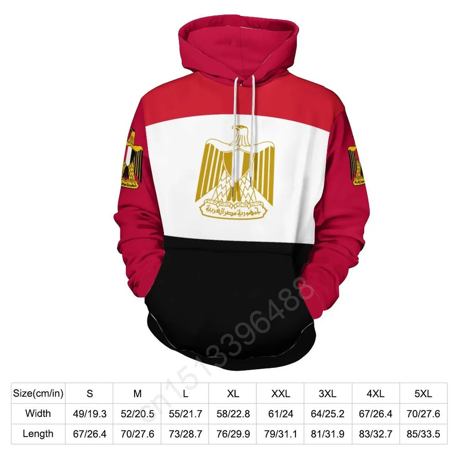 Egypt Country Flag 3D Hoodie Polyester Cool Men Women Harajuku Sweatshirt Unisex Casual Pullover Hoodies Custom Name