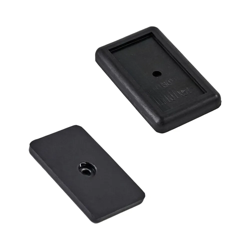 Rubber Shock Absorbing Foot Pads 2 Pack 12.5x7.5x1.5cm for Treadmill Exercise Bike Strength Training Equipment