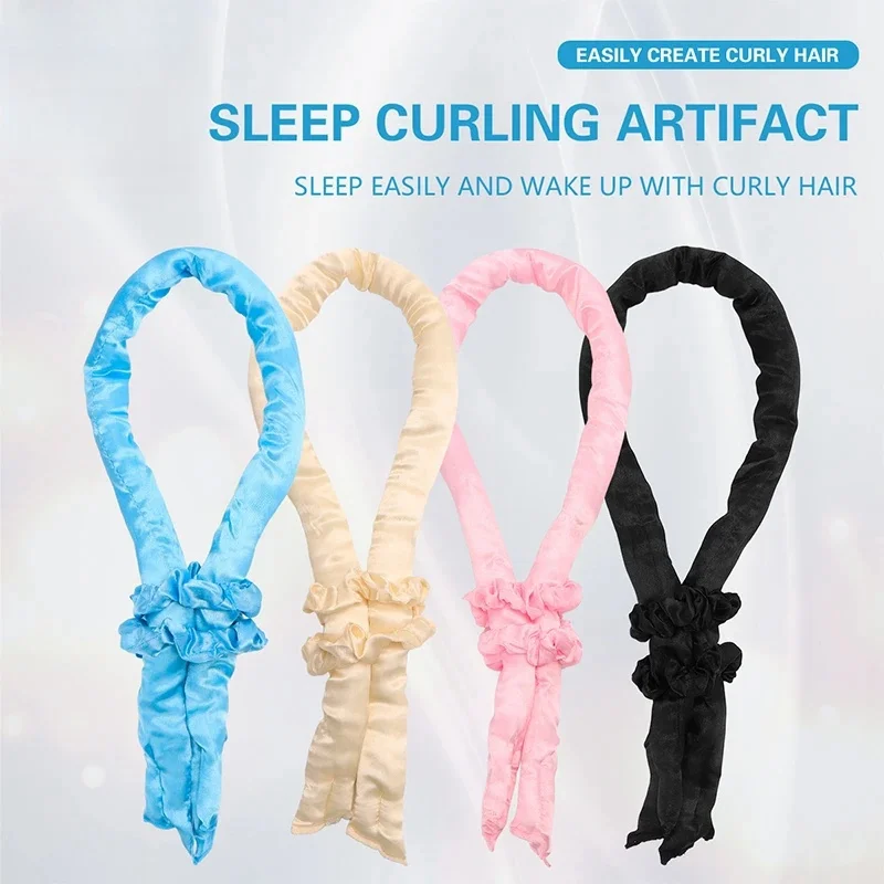 

New Fashion Hot Sale Lazy Curling Woman Curls Headband Rollers Sleeping Soft Shiny Professional Hairdressing Tools Accessorier