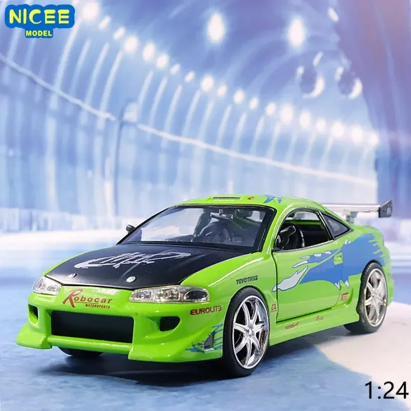 

Модель автомобиля из металлического сплава 1:24 Форсаж Брайан 1995 Mitsubishi Eclipse J196