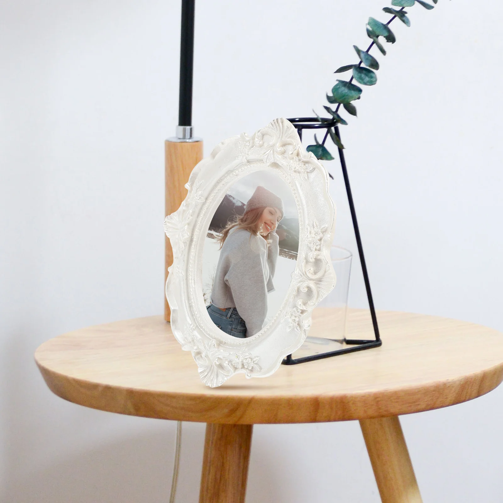 

2PCS Retro Gold Manicure Set Prop Frame Professional Vintage Picture Display Home Decorative Ornament Creative Photo Props