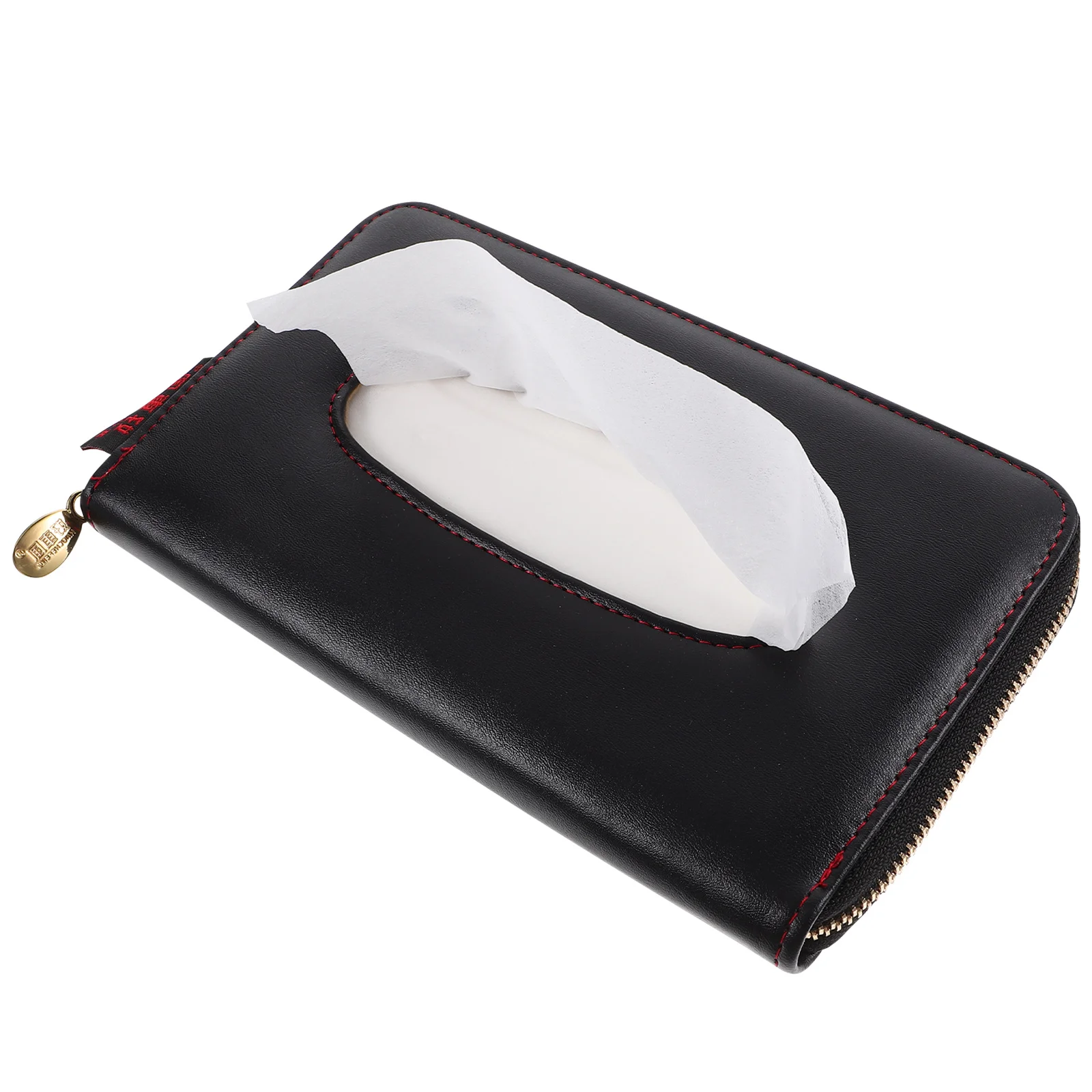 

Car Sun Visor Tissue Box Black Hanging Napkin Holder Easy to Clean Space Saving Interior Decoration Gift for Drivers