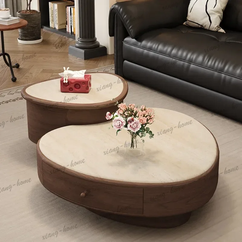 Factory Direct Wooden Classic Living Room Coffee Tables Brown French Style Living Room Coffee Tables Narrow Mesa De Centro Furni