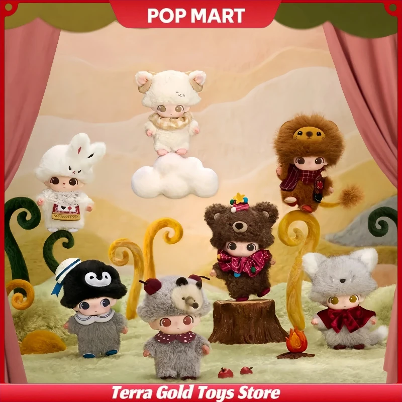 

Оригинальная коллекционная фигурка POPMART Dimoo Secret Theatre Club Series: Милая трендовая модель-украшение, кукла-сюрприз в подарочной коробке