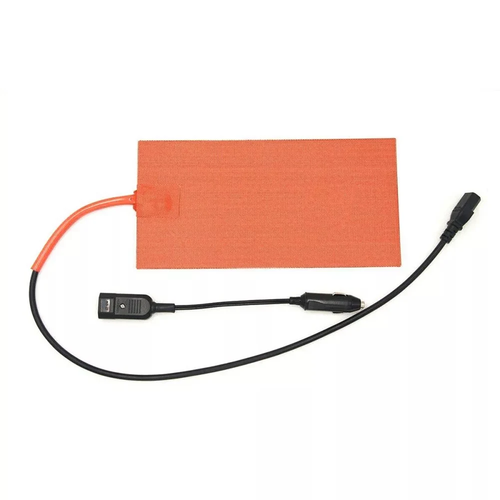 Efficient Heat 12V 100W Silicone Heating Pad Mat Heater 1-meter Detachable Power Cord Accessories For Hot Food Delivery Bags