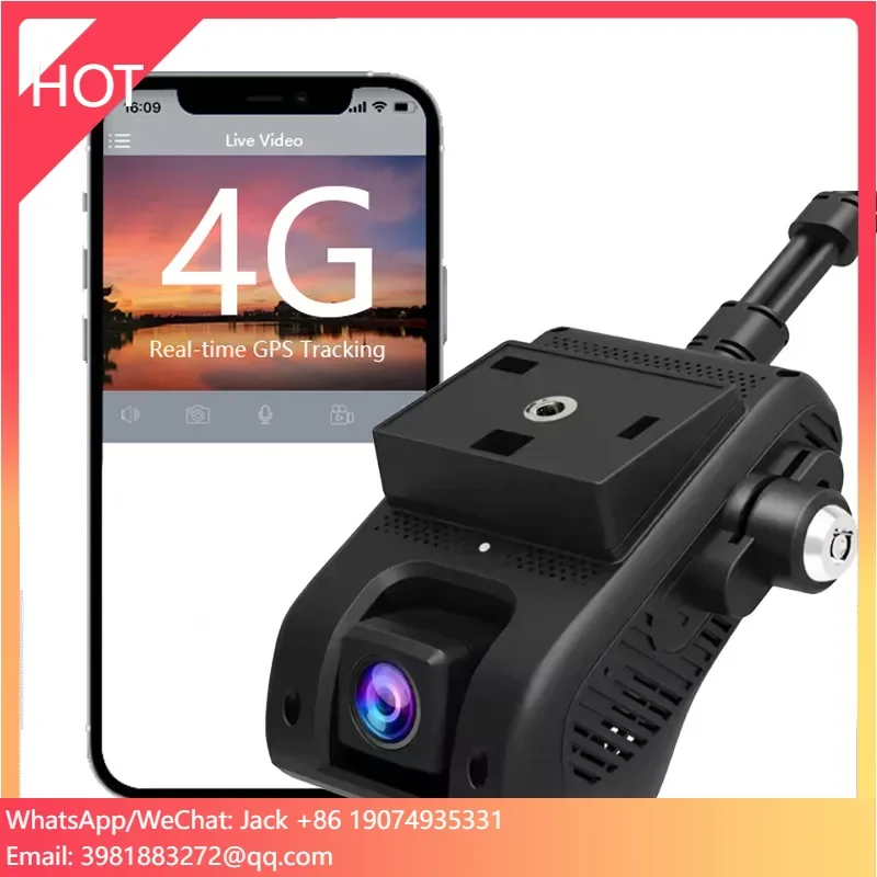 

Jimi JC400P 4G Car Camera With Live Stream1080P Dual Cameras GPS Tracking Wifi Hotspot Multiple Alarms DVR Dash Cam Free APP Web