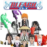 8pcs/set BLEACH Kurosaki Ichigo Anime Mini Man Figure