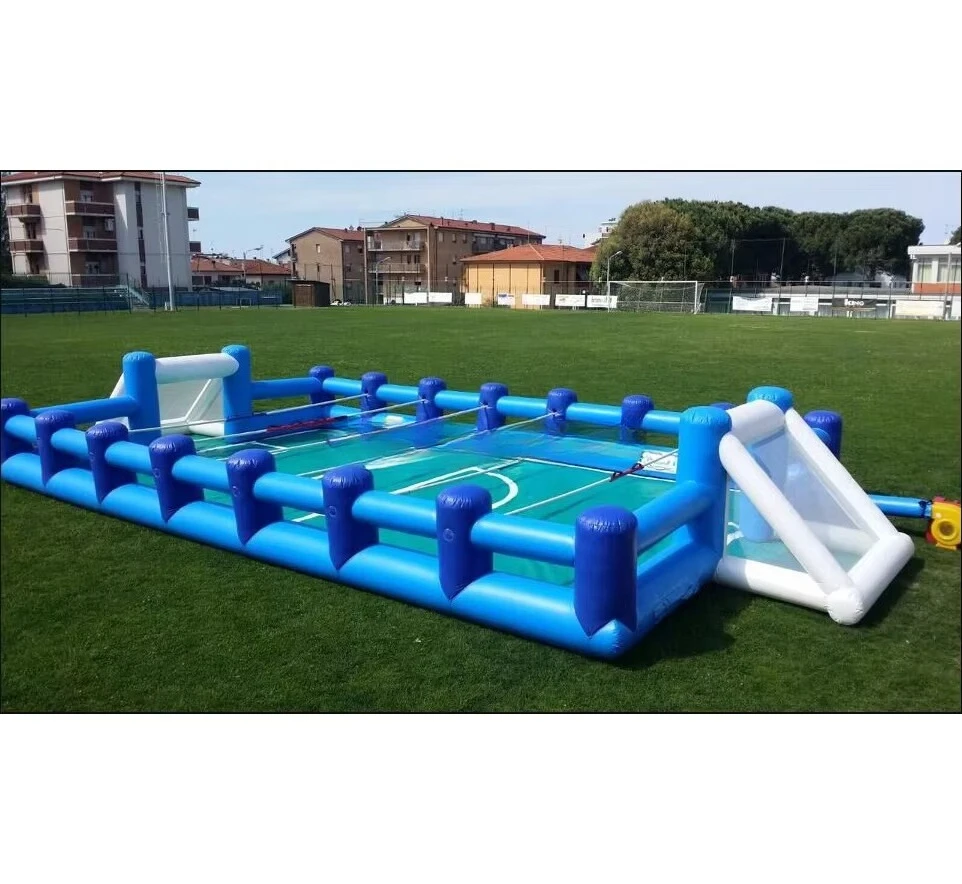 Inflatable Human Table Soccer Shoes Slide Team Building Game