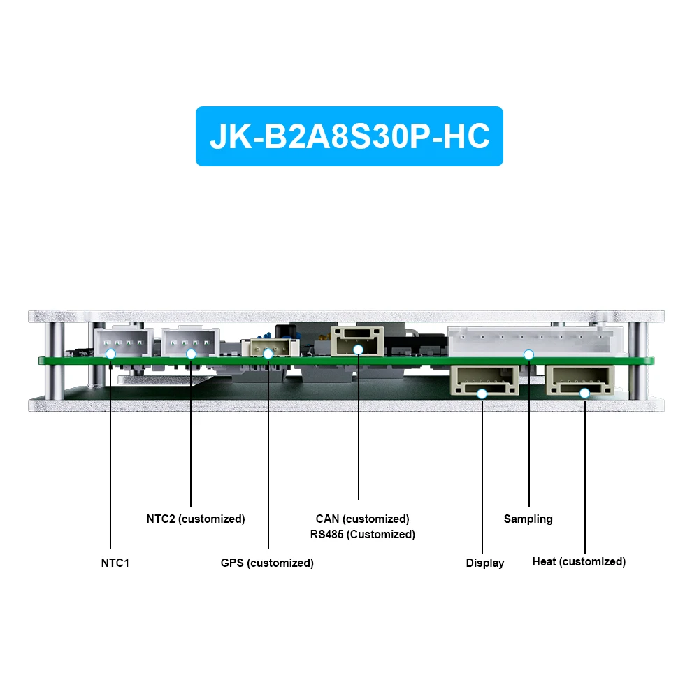 JIKONG 4S 5S 6S 7S 8S 17S 20S 24S 12V 24V 48V Aktives BMS 40A 60A 100A 200A 300A Lifepo4 Li-Ion Lto Batterie Smart BMS JKBMS B1A8S20P B2A8S20P B2A8S30P JIKONG JKBMS B2A20S20P B2A24S30P – Detail 7