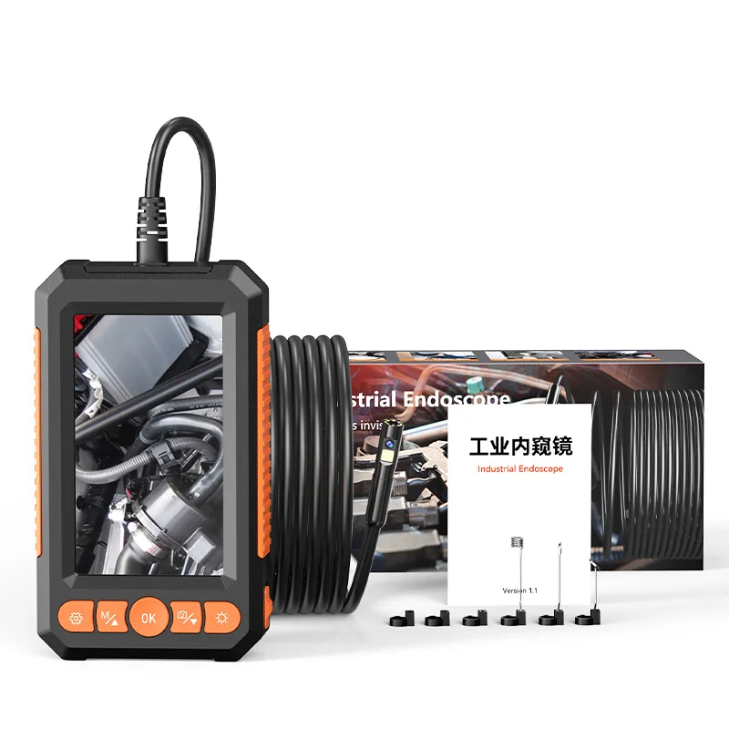 4.3 inch display 10 meters hard wire high definition pipe endoscope car camera industrial