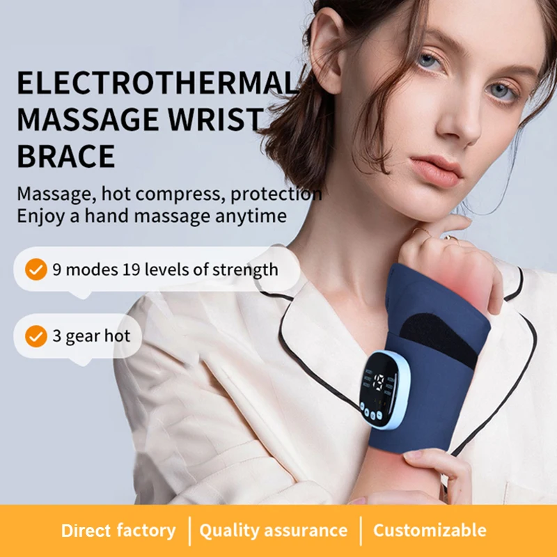 

Cordless Wrist Massager with Heat, Hand Massager for Arthritis & Carpal Tunnel, Circulation, Arthritic Pain & Swelling