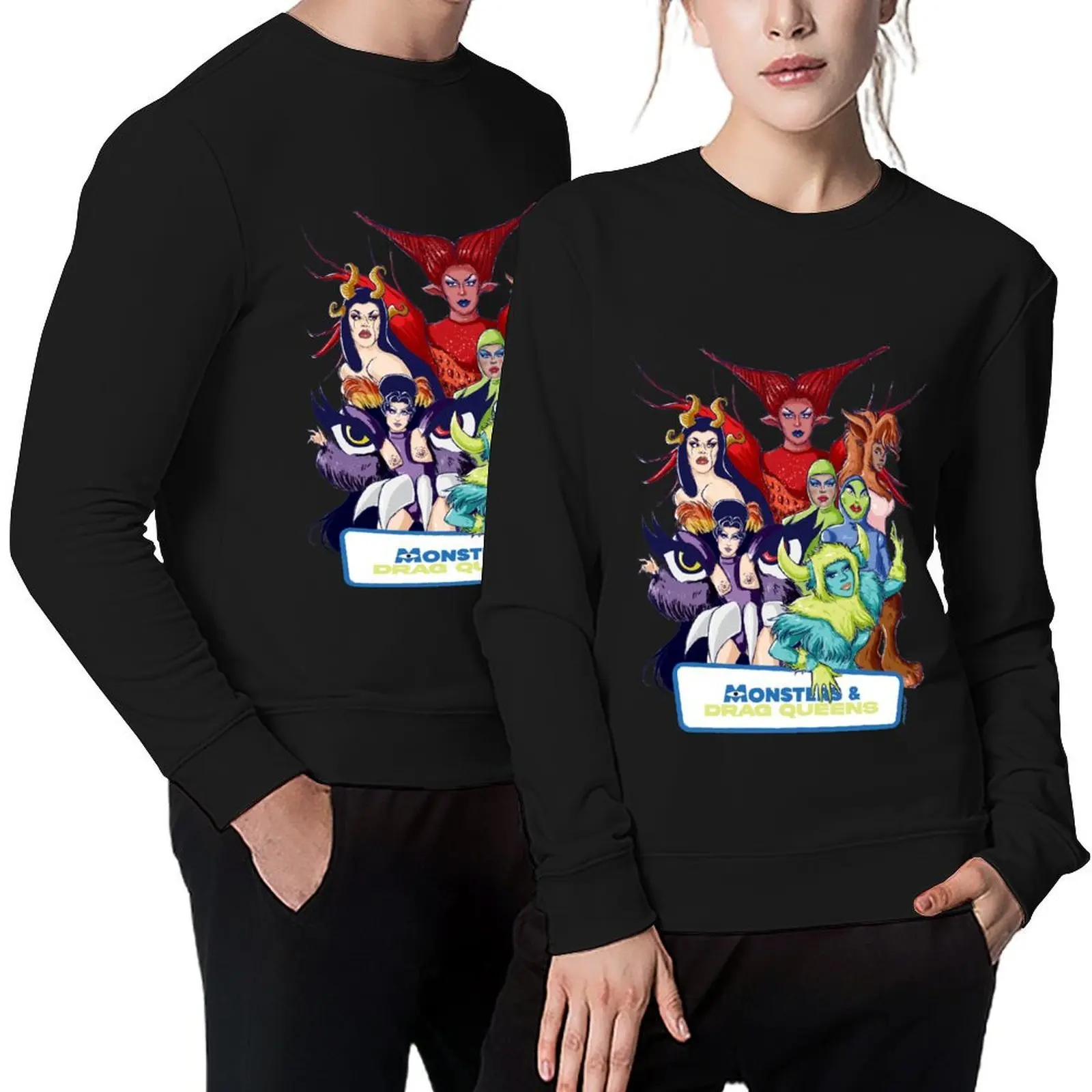 

Monsters & Drag Pullover anime clothing tracksuit men autumn new products korean clothes men's sweatshirt