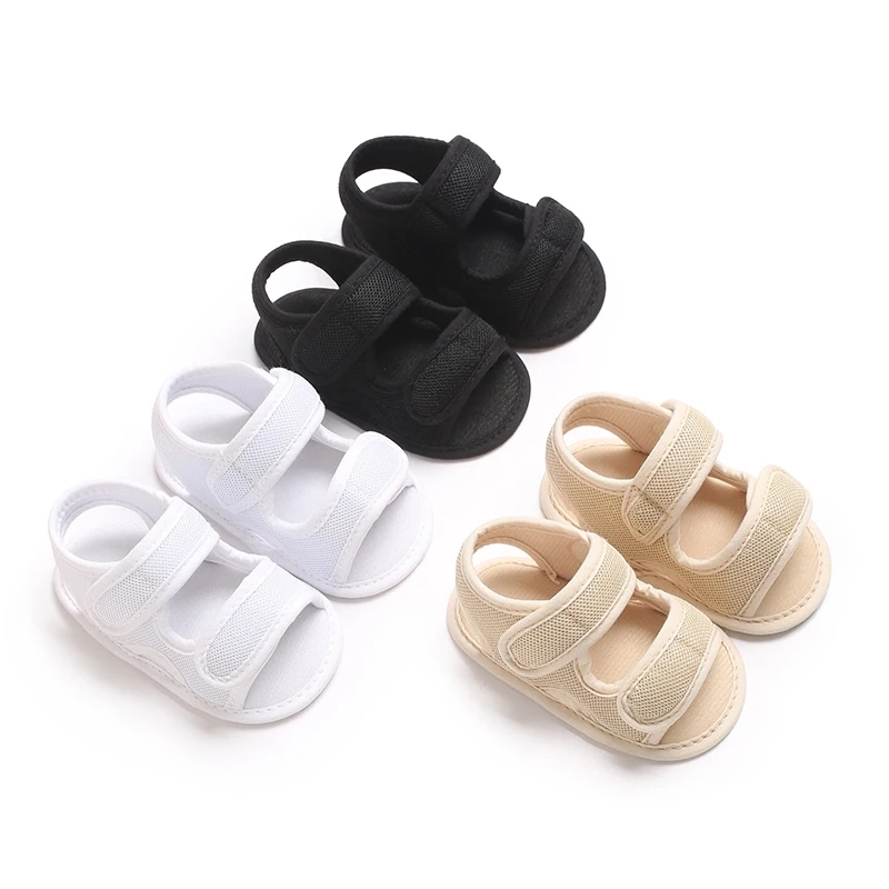 

Summer Sandals Shoes For Baby Boys Girls Soild Breathable Anti-Slip Soft Soled Shoes 0-18 Month