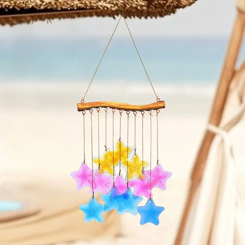 

Garden Decoration Creative Fish Shaped Wind Chime Shell Colorful Sun Catcher Crafts Exquisite Hanging Ornament Tree