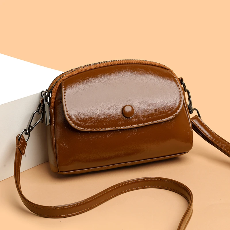 Small Crossbody Bags for Women Faux Leather Shoulder Handbag Fashion Ladies Daily Phone Purse Adjustable Removable Strap