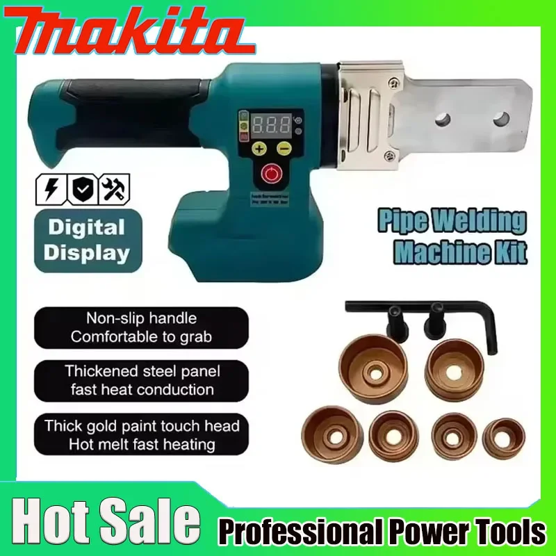 

Makita Electric Pipe Welding Machine Cordless Fuser PPR PE Soldering Iron Plastic Tube PP Heating Hot Melt No Battery