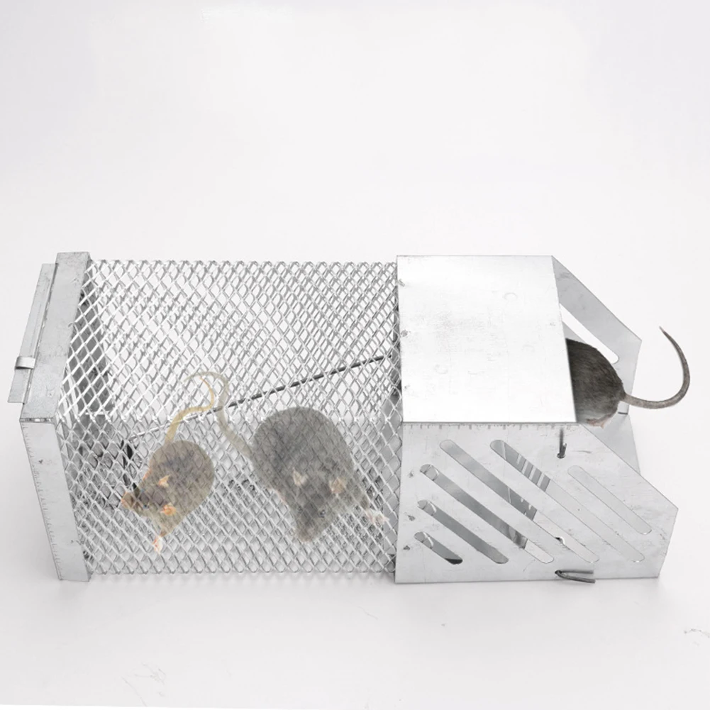 

Mice Rodent Rats Catcher Reusable Household Mouse Catcher Non-toxic Mousetrap Stainless Steel Exterminator Animal Mouse Catcher