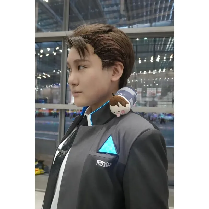 Детройт Стать Человек Коннор Косплей Парик Темно-Коричневые Термостойкие Синтетические Волосы Аниме Косплей Костюм Парик + Кепка Для Парика Детройт Стать Человек Коннор Косплей Парик Темно-Коричневые Термостойкие Синтетические Волосы Аниме Косплей Костюм Парик + Кепка Для Парика