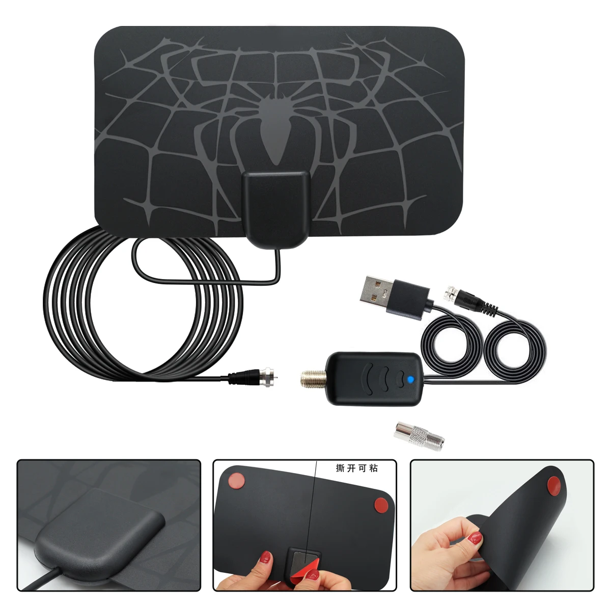 4K DVB-T2 Freeview Local Channel Broadcast Digital Antena TV antenna amplificata HDTV Antena