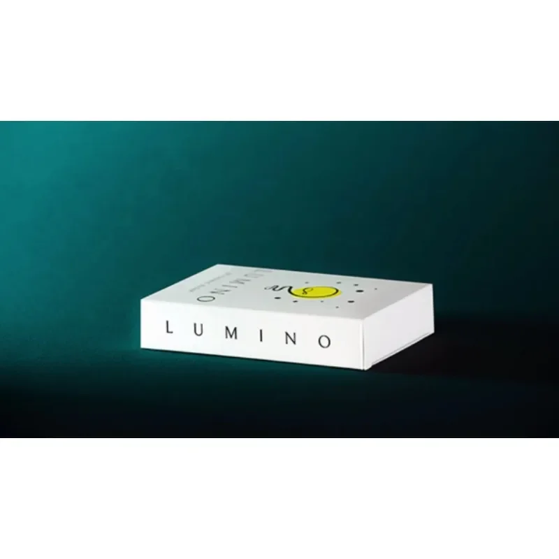 Lumino Red Blue by Thomas Badar Magic Trick Light Up Card Transformation Gimmicks Close Up Street Magician Illusions Props