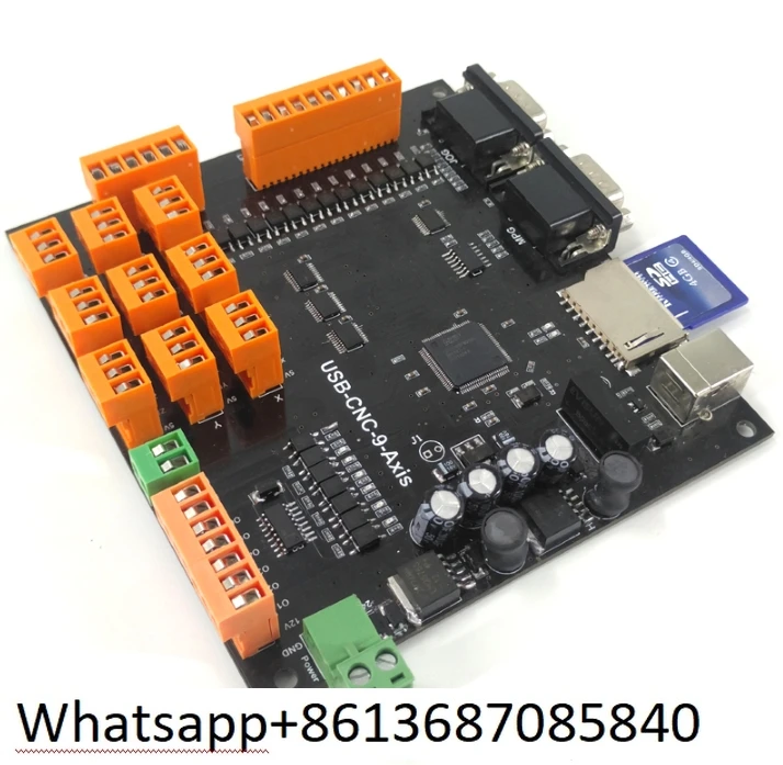 

Mach3 9 Axis CNC Controller Board 100KHz USB Stepper Motor Controller Breakout Board + USB Cable Support Offline Operation