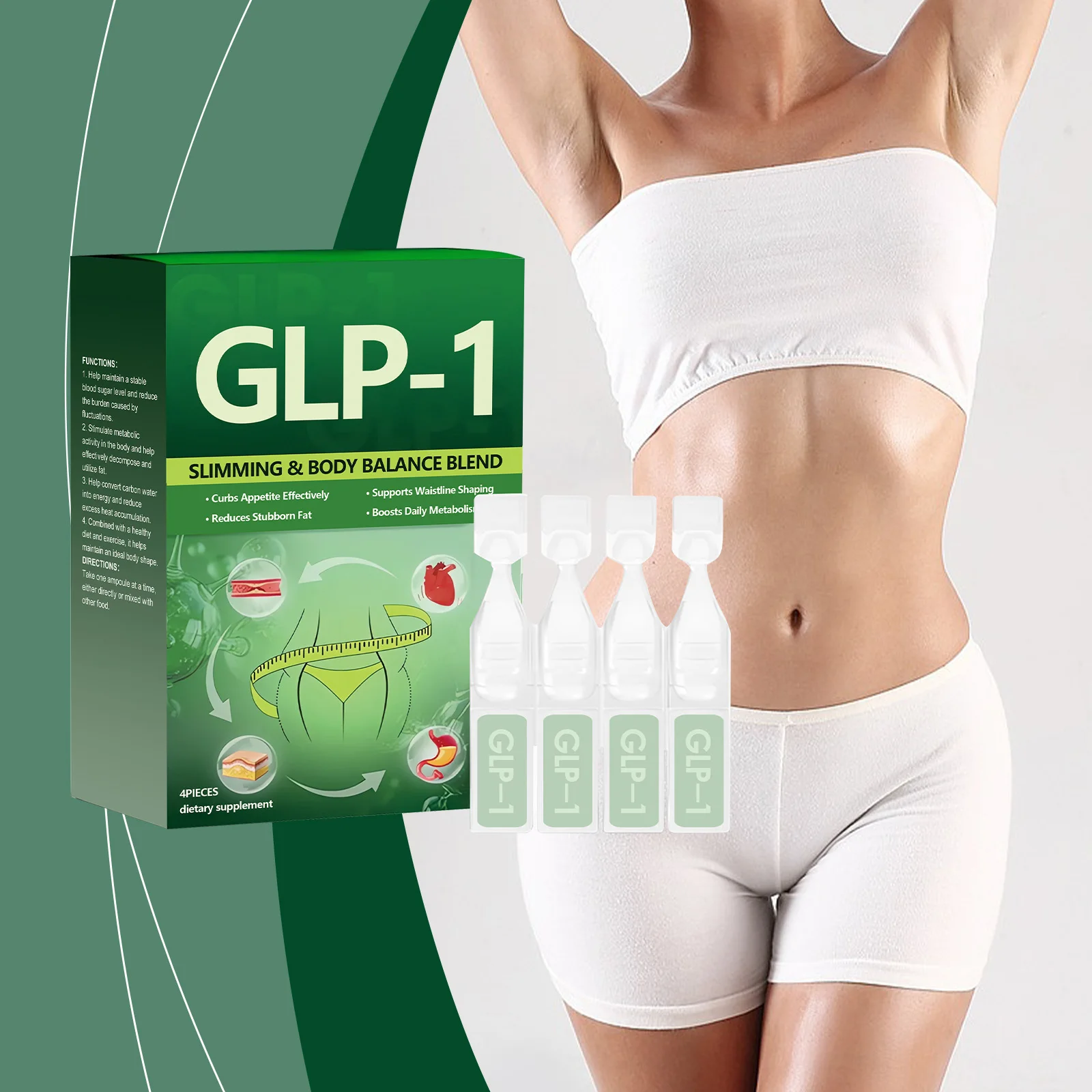 Body Care Drops Weight Management Enhance Metabolism Assist Body Shaping Promote Intestinal Circulation Slimming Aid Product