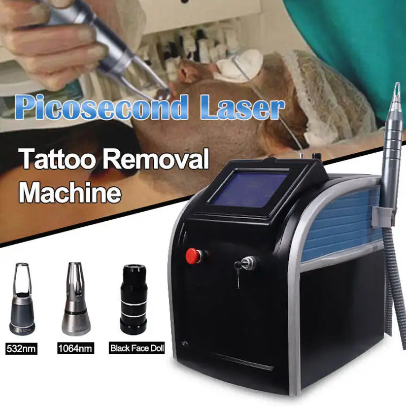 Newest Tattoo Removal Beauty Machine Portable Laser Pico 755 1064 532nm Hive Picosecond Skin Rejuvenation