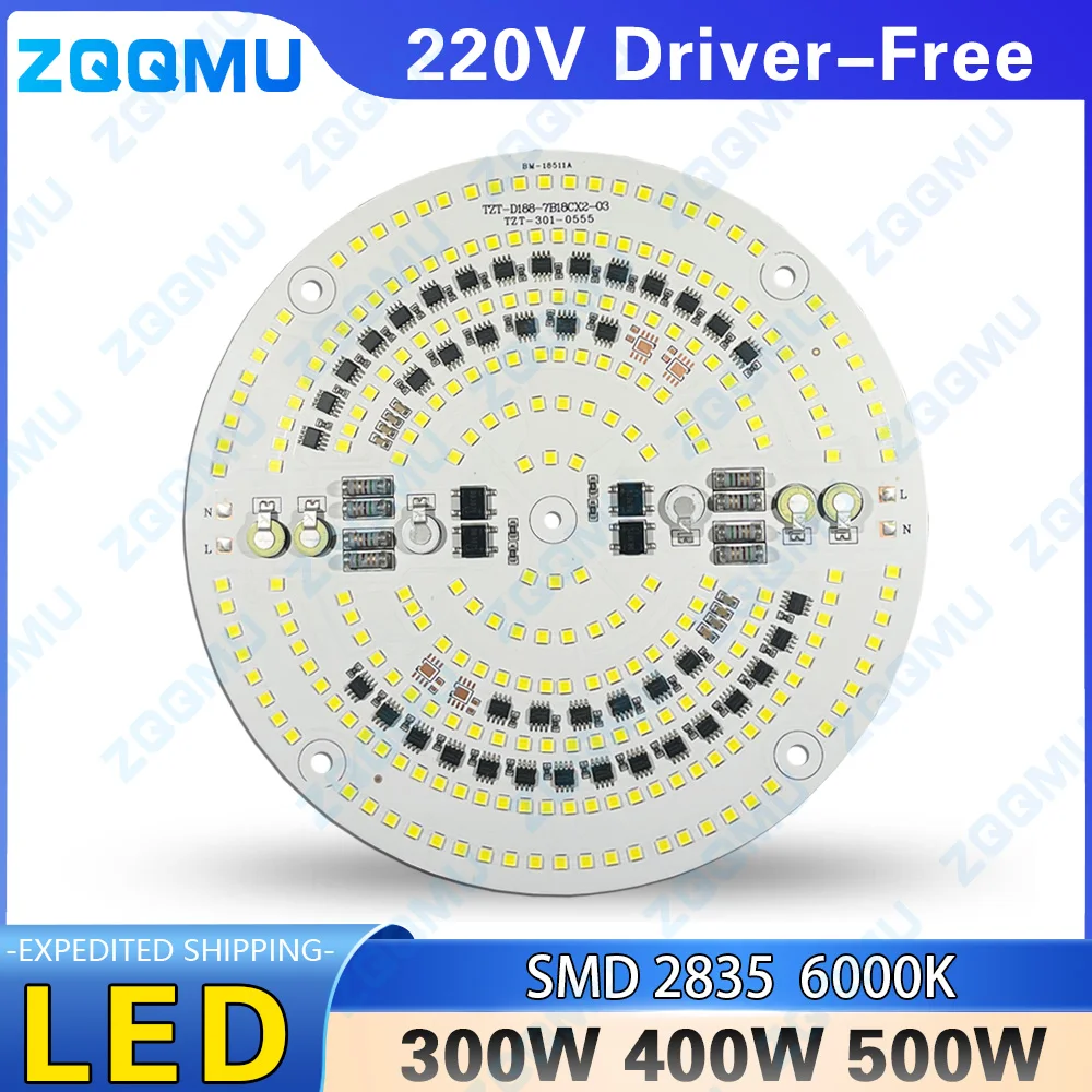 220V Driver-Free LED 300W 400W 500W SMD2835 High-Power Pound Industrial And Mining Light Panel For DIY Construction Ssite Square