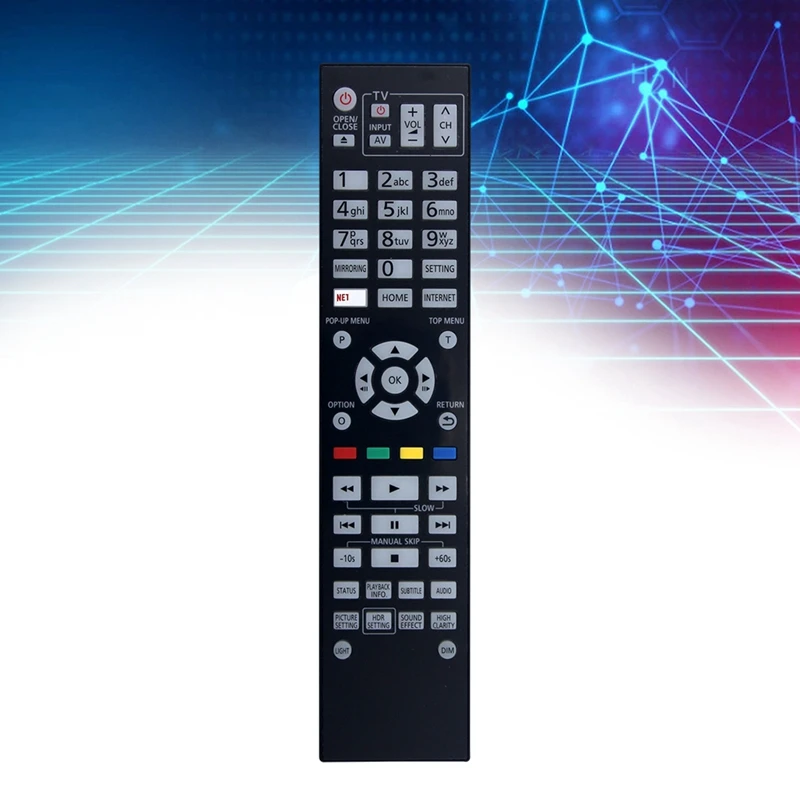 Replaced N2QAYA000172 Remote Control For Panasonic DVD Player DPUB9000GN DP-UB9000-K