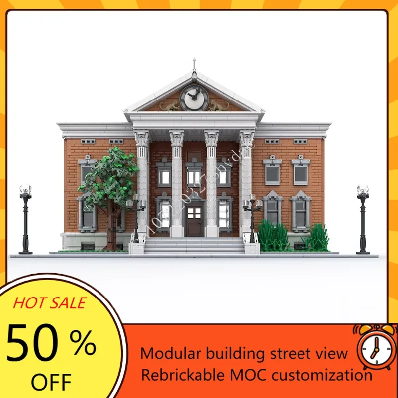 

3992PCS Back to the Future Clock Tower Model Custom Modular MOC DIY Educational Assembly Puzzle Creative Street View Toy Gift