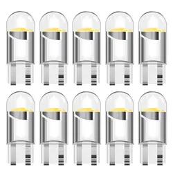 10PCS W5W Led T10 WY5W LED Bulbs Car Light COB Car Wedge Parking Lights Auto License Plate Lamps Dome Read Lights