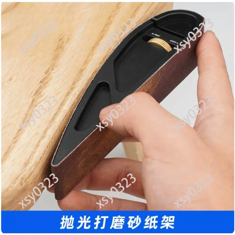 Adjustable Sanding Holder Curved Surface Polishing Sander Clamp Woodworking Abnormity Grinding Tool