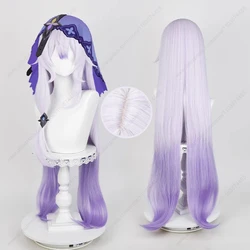 Black Swan Cosplay Wig 100cm Long Light Purple Gradient Wigs Heat Resistant Synthetic Hair
