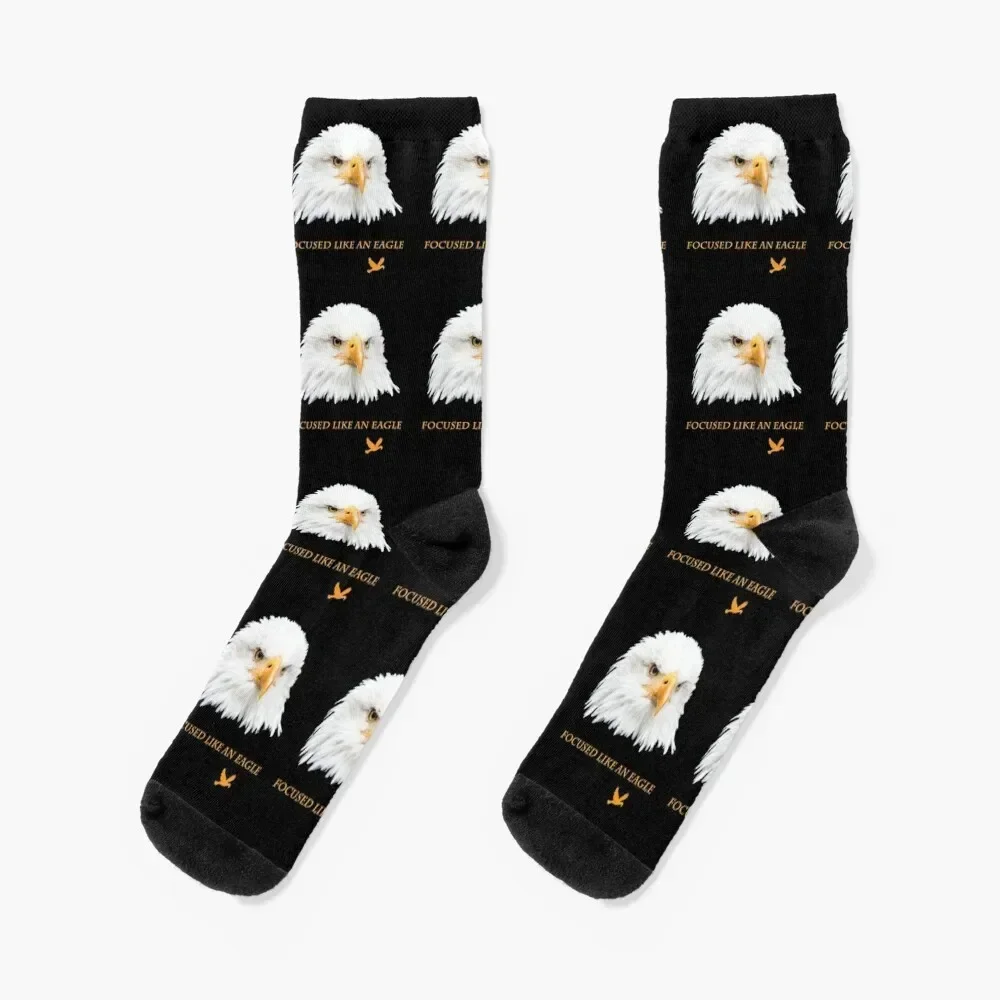 

Gift Idea Bald Eagle focused like an eagle Socks Running cartoon floor Socks For Girls Men's