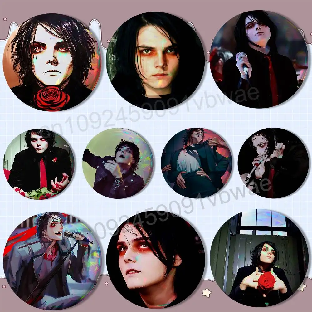 Original art Gerard Way Badges Badges On Backpack Jacket Cartoon Round Brooches  Acrylic Button Pins Collection Gifts