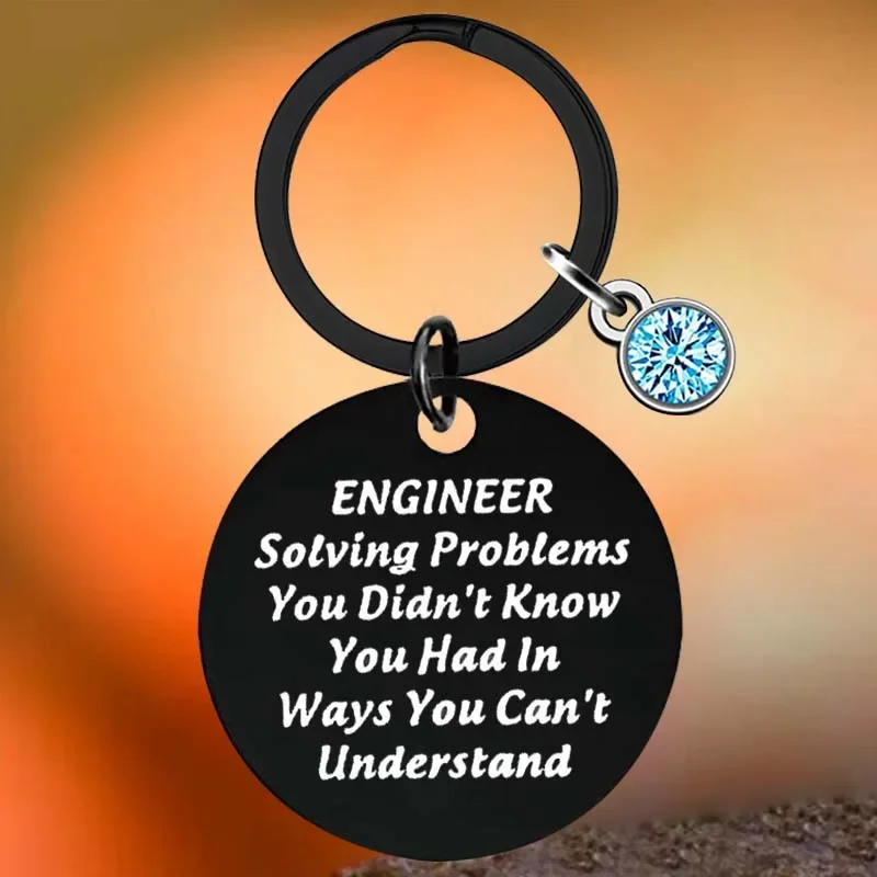 

Hot Engineer Gift Key Chain Ring Engineering Student Gift Mechanical Engineer Gift keychain pendant Engineering Graduation Gifts