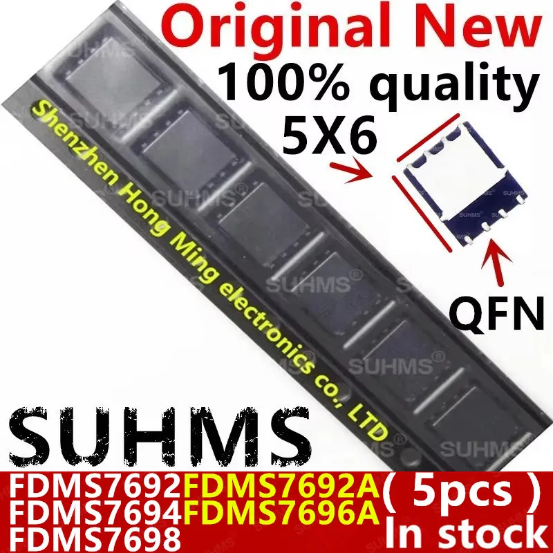 (5piece) 100% New FDMS7692 FDMS7694 FDMS7698 FDMS7692A FDMS7696A FDMS 7692 7694 7698 7692A 7696A QFN-8