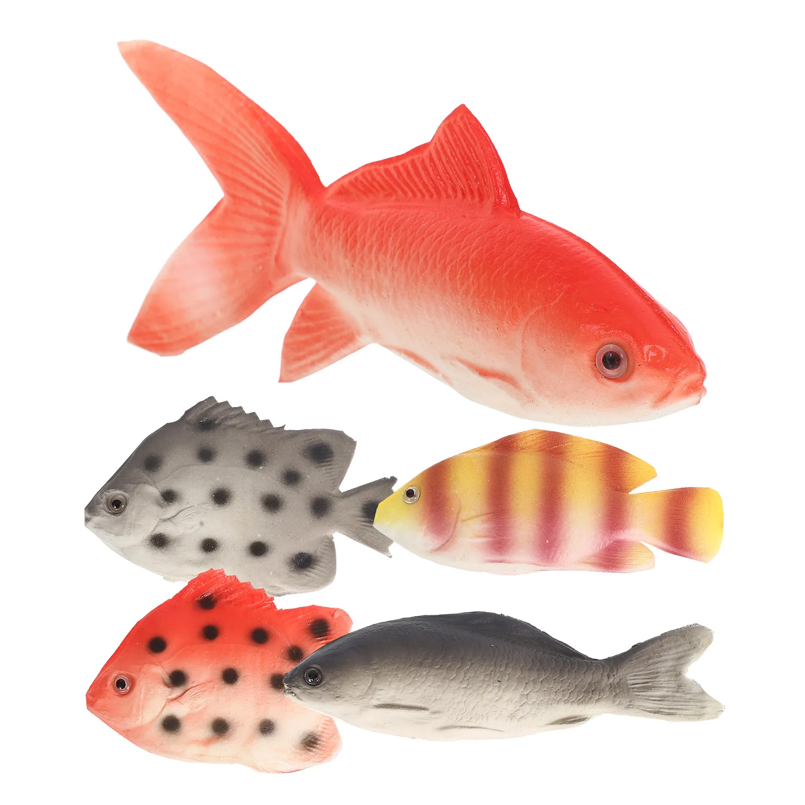 5-個の-pu-リアルな魚のシミュレーション海洋動物学習ツール子供の教育用海洋生物学教室装飾写真撮影小道具