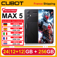 Cubot Max 5 Smartphone 5G 24(12+12)GB + 256GB MTK8200 144Hz 100MP Camera 5100mAh 33W NFC Fingerprint Double Sim GPS
