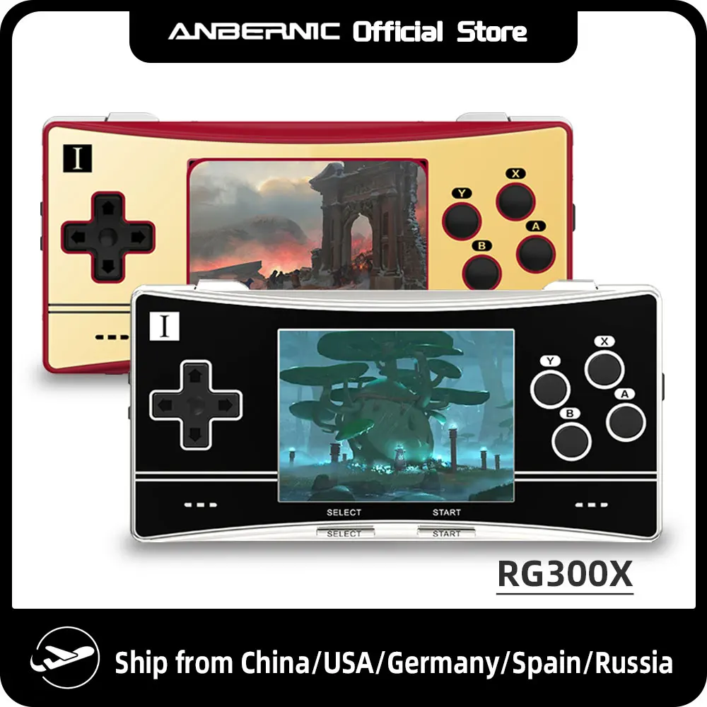 New Anbernic RG300X Retro Portable Game Console Min Video Game Player For  Games Support HD Out Built In 5000 Games Kids Gift