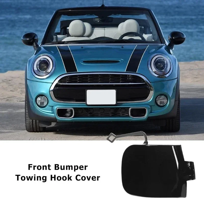 Front Towing Hook Eye Caps Car Front Towing Hook Cover 51117337796 Replacement Simple Installation Suitable for F55 F56