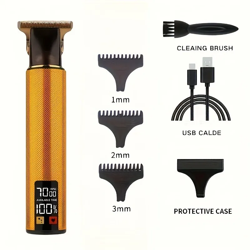 Pure metal body T9 high quality hairdresser hair salon professional razor household shaving small appliances send gift box image 6