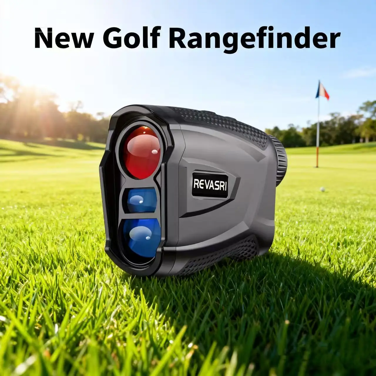 REVASRI 1090 ياردة ليزر جولف Rangefinder مع تعويض المنحدر قفل العلم الاهتزاز المغناطيس 6X التكبير للاعبي الغولف