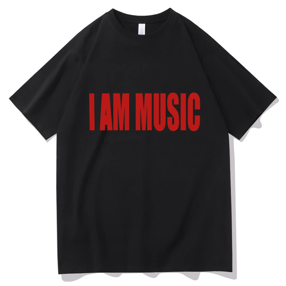 أنا موسيقى Playboi Carti 2025 تي شيرت رجل إمرأة Harajuku س الرقبة الصيف قميص غير رسمي