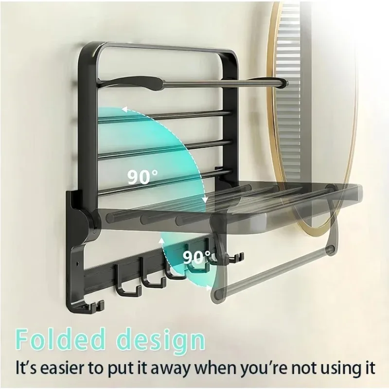 

Космическая алюминиевая вешалка для полотенец для ванной комнаты, кухни, туалета, полка, настенная полка для хранения, набор подвесок для ванной комнаты